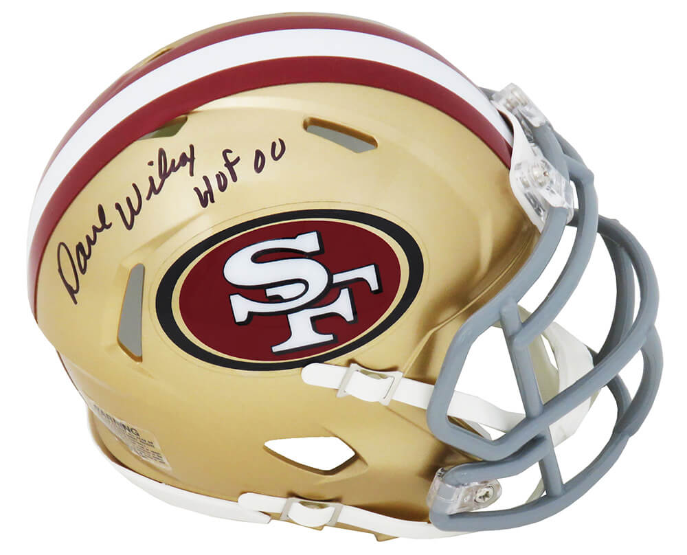 Dave Wilcox Signed San Francisco 49ers Throwback Riddell Mini Helmet w/HOF'00 - WILMIN370 - Dave Wilcox Signed San Francisco 49ers Throwback Riddell Mini Helmet w/HOF'00 product image