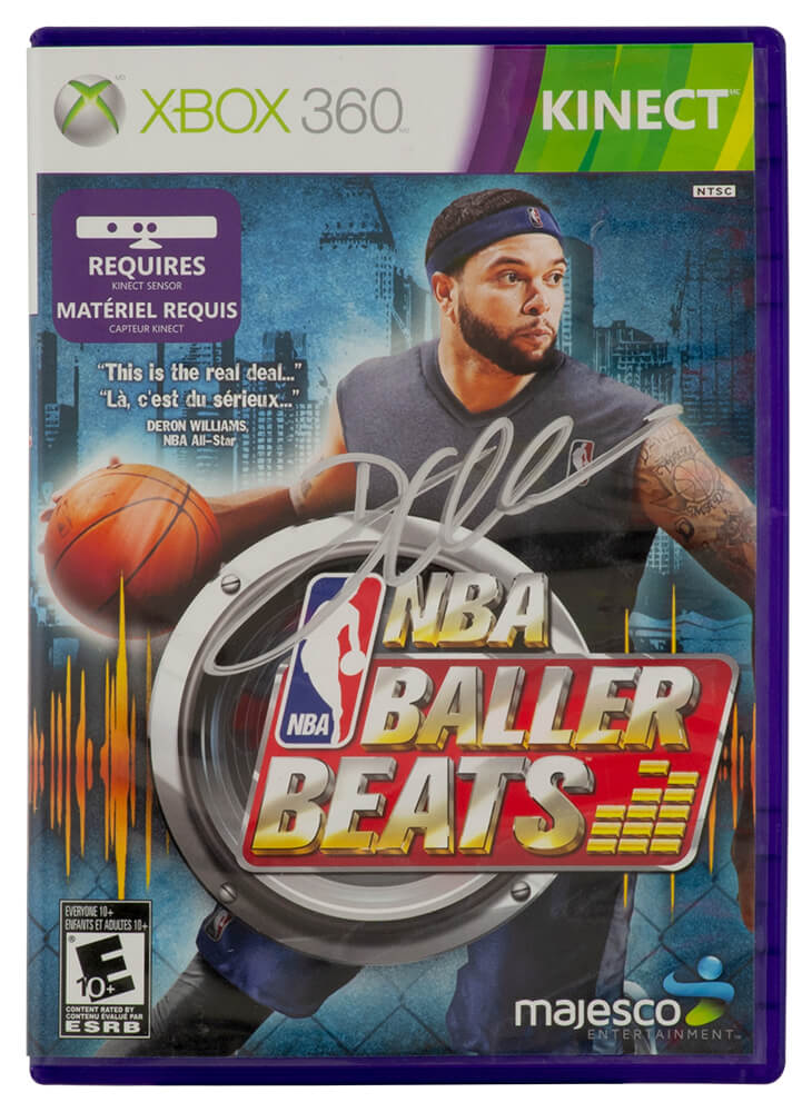 Deron Williams Signed NBA Baller Beats Xbox 360 Kinect Video Game Cover - WILOTH200 - Deron Williams Signed NBA Baller Beats Xbox 360 Kinect Video Game Cover product image