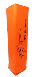 Ricky Williams Signed Orange Endzone Pylon w/Heisman'98 - WILPYL301 - Ricky Williams Signed Orange Endzone Pylon w/Heisman'98 product image