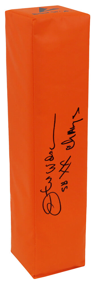 Otis Wilson Signed BSN Orange Football Endzone Pylon w/SB XX Champs - WILPYL325 - Otis Wilson Signed BSN Orange Football Endzone Pylon w/SB XX Champs product image
