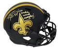 Ricky Williams Signed New Orleans Saints Eclipse Black Matte Riddell Full Size Speed Replica Helmet w/Smoke Weed Everyday - WILREP318 - Ricky Williams Signed New Orleans Saints Eclipse Black Matte Riddell Full Size Speed Replica Helmet w/Smoke Weed Everyday product image