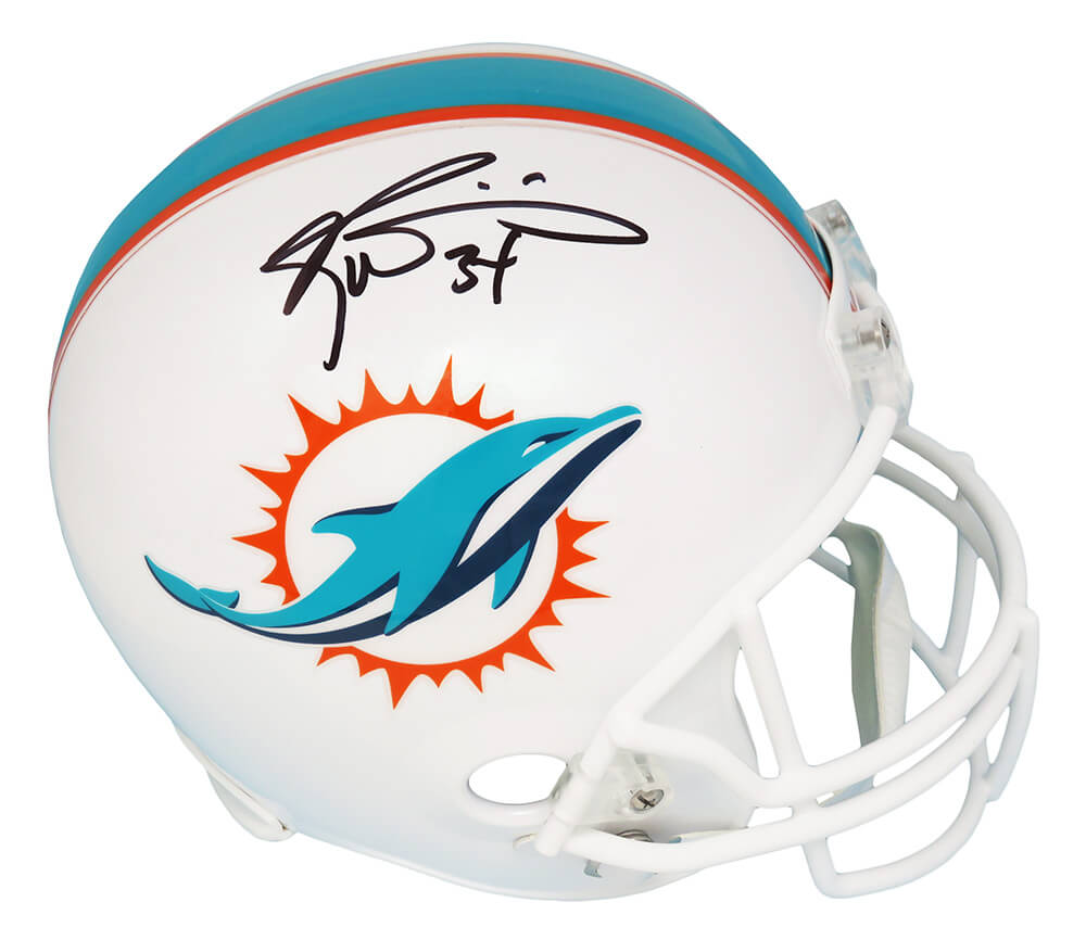 Ricky Williams Signed Miami Dolphins Current Style Riddell Full Size Replica Helmet - WILREP319 - Ricky Williams Signed Miami Dolphins Current Style Riddell Full Size Replica Helmet product image