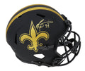 Ricky Williams Signed New Orleans Saints Eclipse Black Matte Riddell Full Size Speed Replica Helmet - WILREP321 - Ricky Williams Signed New Orleans Saints Eclipse Black Matte Riddell Full Size Speed Replica Helmet product image