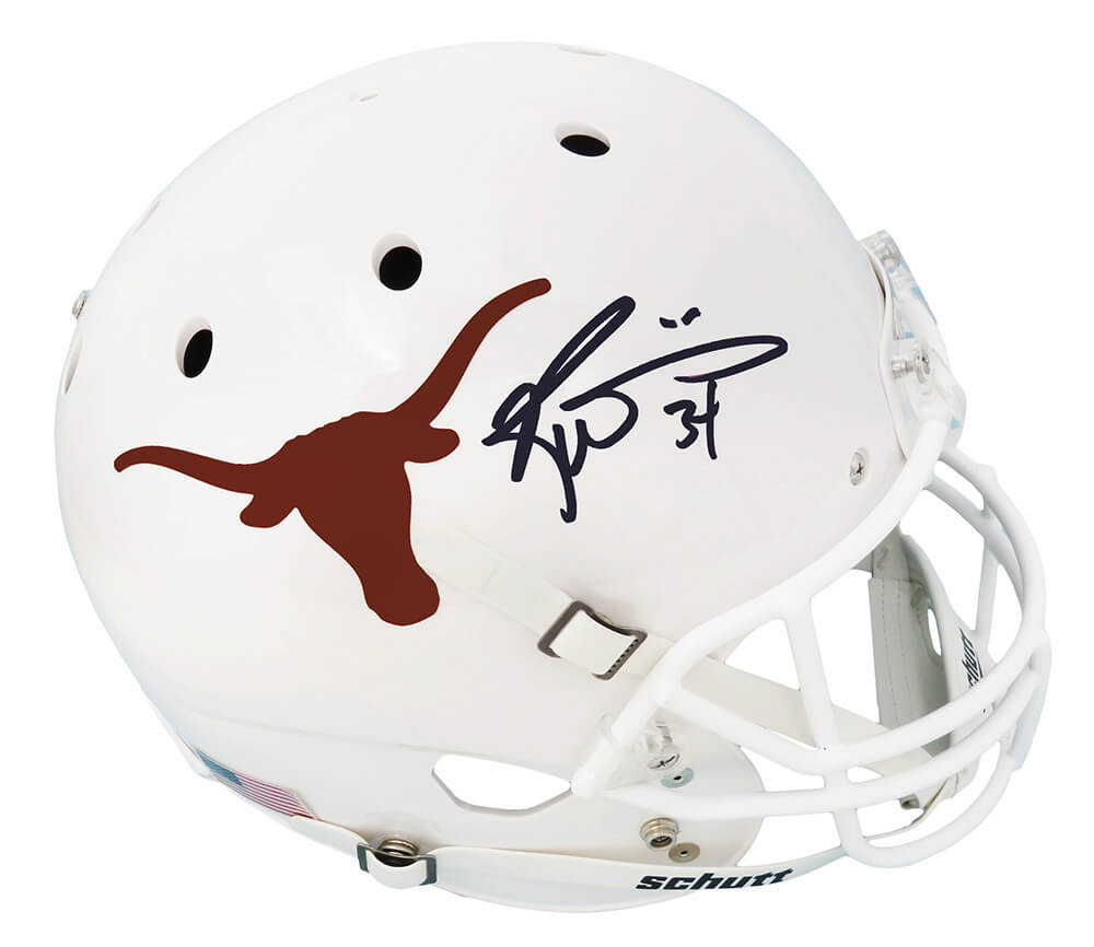 Ricky Williams Signed Texas Longhorns Schutt Full Size Replica Helmet - WILREP322 - Ricky Williams Signed Texas Longhorns Schutt Full Size Replica Helmet product image
