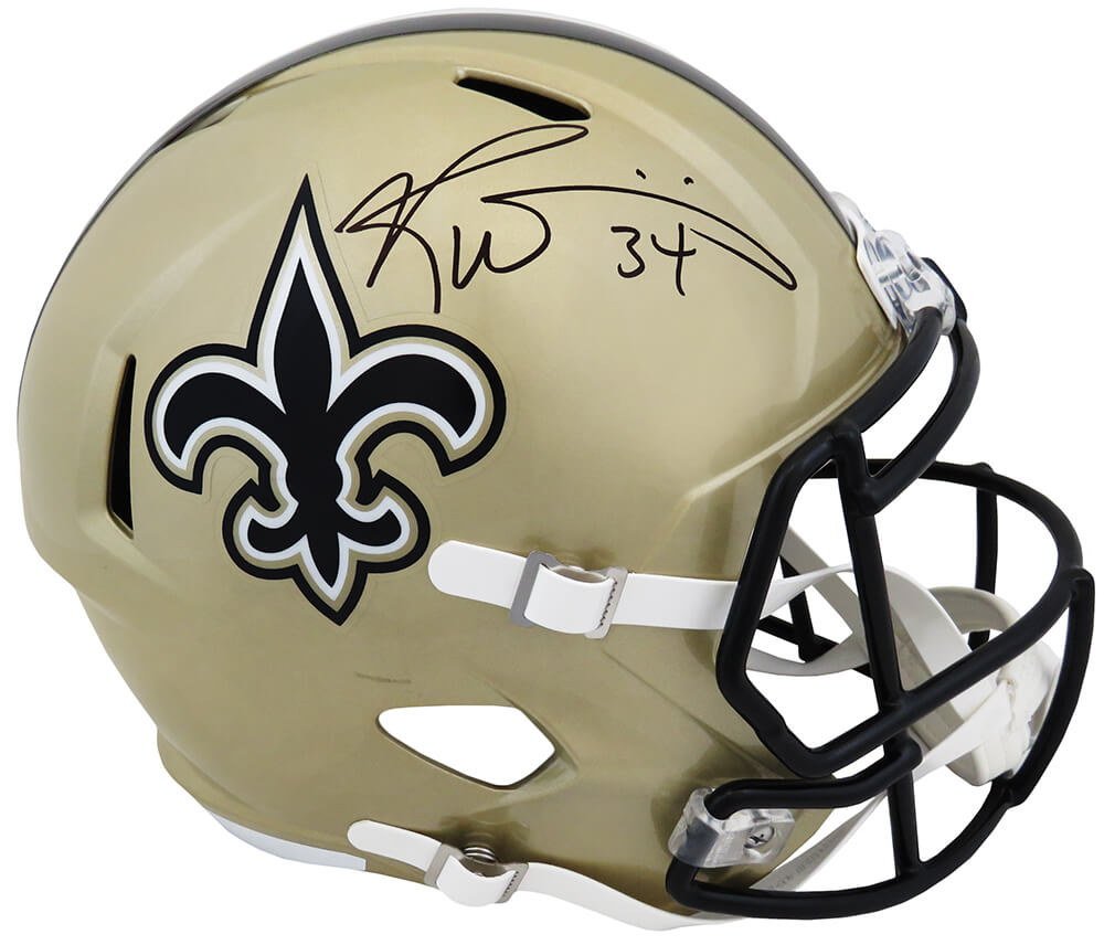 Ricky Williams Signed New Orleans Saints Riddell Full Size Speed Replica Helmet - WILREP325 - Ricky Williams Signed New Orleans Saints Riddell Full Size Speed Replica Helmet product image