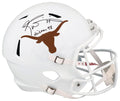 Ricky Williams Signed Texas Longhorns Riddell Full Size Speed Replica Helmet w/Heisman 1998 - WILREP328 - Ricky Williams Signed Texas Longhorns Riddell Full Size Speed Replica Helmet w/Heisman 1998 product image