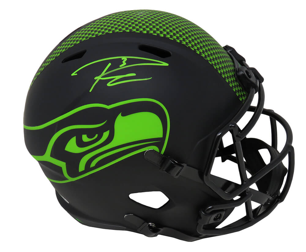 Russell Wilson Signed Seattle Seahawks Eclipse Riddell Full Size Speed Replica Helmet (Beckett) - WILREP331 - Russell Wilson Signed Seattle Seahawks Eclipse Riddell Full Size Speed Replica Helmet (Beckett) product image
