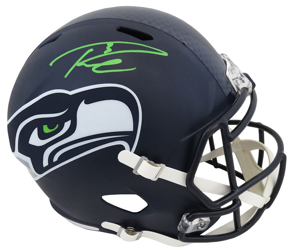 Russell Wilson Signed Seattle Seahawks Riddell Full Size Speed Replica Helmet - WILREP332 - Russell Wilson Signed Seattle Seahawks Riddell Full Size Speed Replica Helmet product image