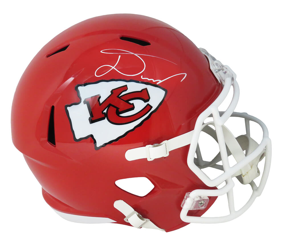 Damien Williams Signed Kansas City Chiefs Riddell Full Size Speed Replica Helmet - WILREP340 - Damien Williams Signed Kansas City Chiefs Riddell Full Size Speed Replica Helmet product image