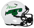 Zach Wilson Signed New York Jets LUNAR Eclipse Riddell Full Size Speed Replica Helmet - (Fanatics) - WILREP345 - Zach Wilson Signed New York Jets LUNAR Eclipse Riddell Full Size Speed Replica Helmet - (Fanatics) product image