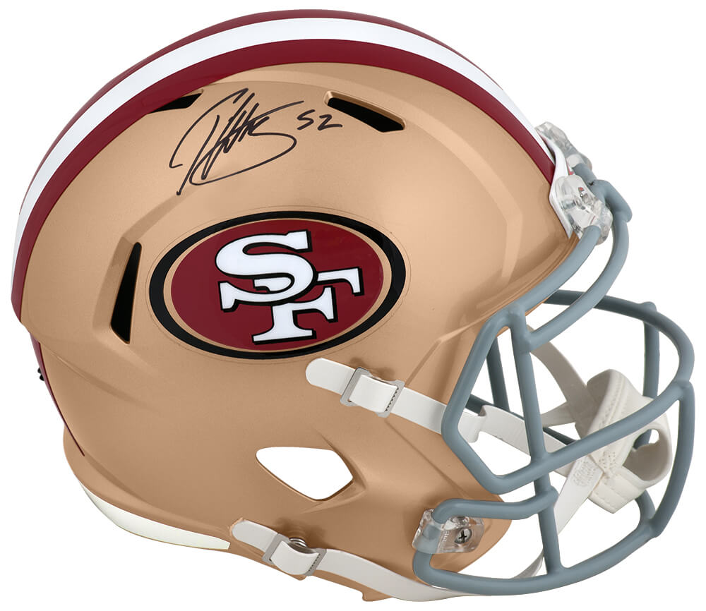 Patrick Willis Signed San Francisco 49ers Riddell Full Size Speed Replica Helmet - WILREP355 - Patrick Willis Signed San Francisco 49ers Riddell Full Size Speed Replica Helmet product image