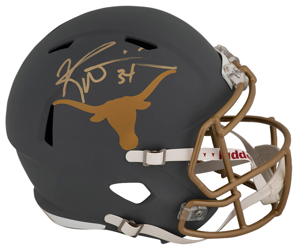 Ricky Williams Signed Texas Longhorns SLATE Riddell Full Size Speed Replica Helmet - WILREP365 - Ricky Williams Signed Texas Longhorns SLATE Riddell Full Size Speed Replica Helmet product image