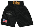 Deontay Wilder Signed Black Custom Boxing Trunks - (Beckett) - WILTRU500 - Deontay Wilder Signed Black Custom Boxing Trunks - (Beckett) product image
