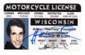 Henry Winkler Signed Arthur Fonzarelli Wisconsin Drivers License - WINCAR500 - Henry Winkler Signed Arthur Fonzarelli Wisconsin Drivers License product image