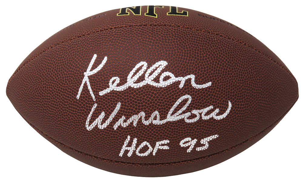 Kellen Winslow Signed Wilson Super Grip Full Size NFL Football w/HOF'95 - WINFTB312 - Kellen Winslow Signed Wilson Super Grip Full Size NFL Football w/HOF'95 product image