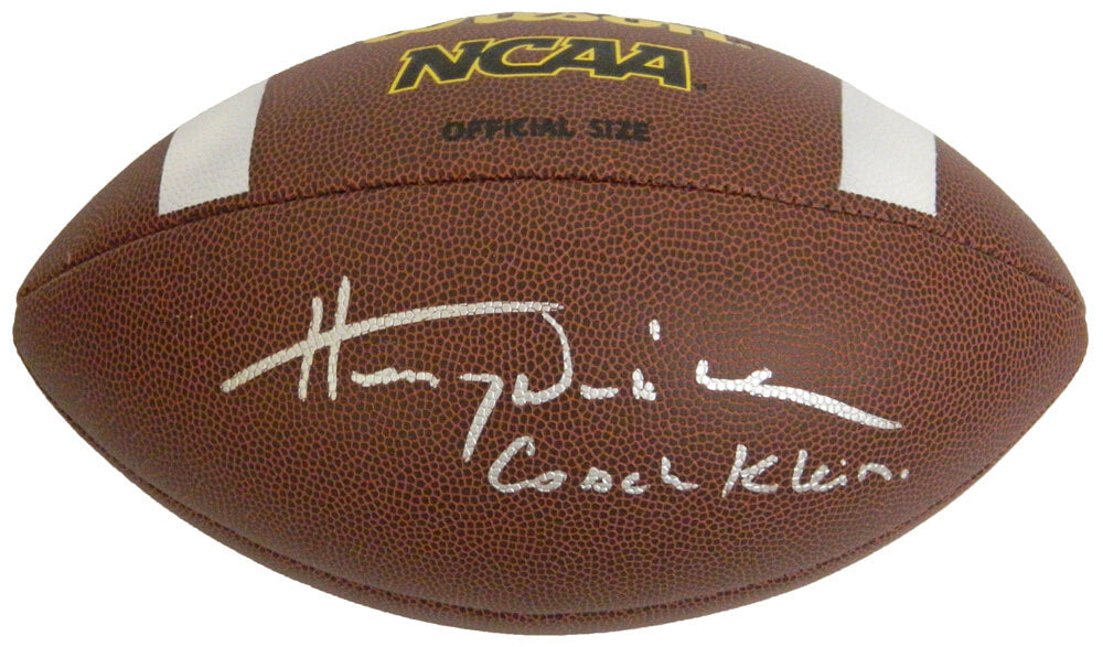 Henry Winkler Signed Wilson NCAA Full Size Football w/Coach Klein - WINFTB500 - Henry Winkler Signed Wilson NCAA Full Size Football w/Coach Klein product image