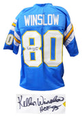 Kellen Winslow Signed Powder Blue Throwback Custom Football Jersey w/HOF 95 - WINJRY301 - Kellen Winslow Signed Powder Blue Throwback Custom Football Jersey w/HOF 95 product image