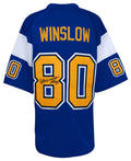 Kellen Winslow Signed Dark Blue Throwback Custom Football Jersey w/HOF'95 - WINJRY304 - Kellen Winslow Signed Dark Blue Throwback Custom Football Jersey w/HOF'95 product image