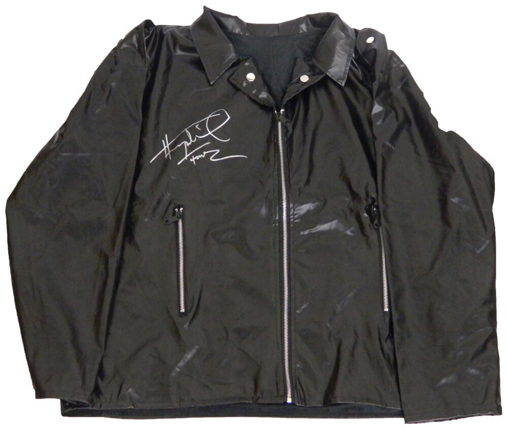 Henry Winkler Signed Black Costume Replica Biker Jacket w/Fonz - WINJRY502 - Henry Winkler Signed Black Costume Replica Biker Jacket w/Fonz product image