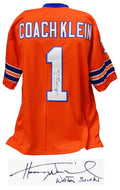 Henry Winkler Signed Coach Klein Orange Custom Football Jersey w/Water Sucks - WINJRY505 - Henry Winkler Signed Coach Klein Orange Custom Football Jersey w/Water Sucks product image