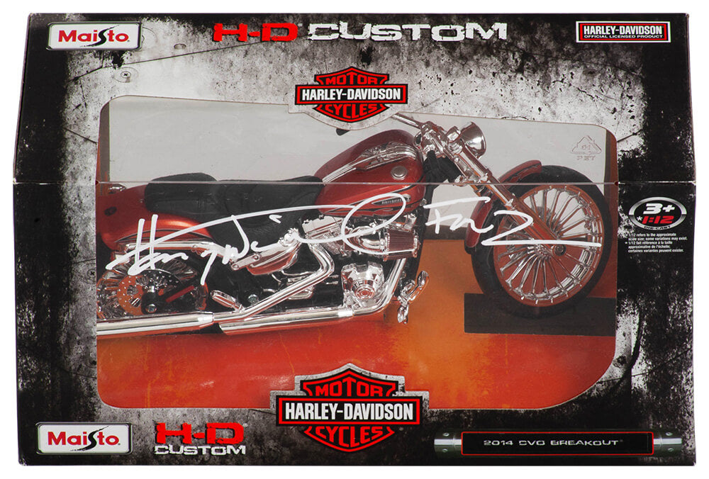 Henry Winkler Signed 2014 CVO Breakout Motorcycle 1:12 Scale Car w/Fonz - WINOTH508 - Henry Winkler Signed 2014 CVO Breakout Motorcycle 1:12 Scale Car w/Fonz product image