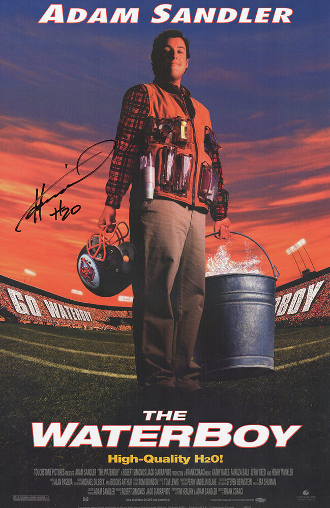 Henry Winkler Signed The Waterboy 11x17 Movie Poster w/H2O - WINPST506 - Henry Winkler Signed The Waterboy 11x17 Movie Poster w/H2O product image