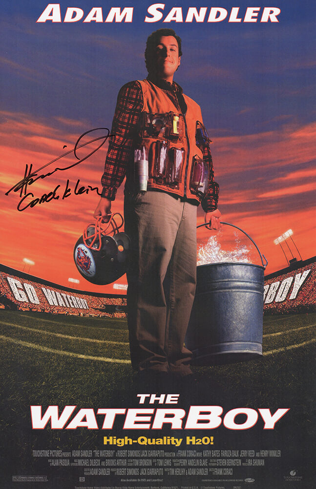 Henry Winkler Signed The Waterboy 11x17 Movie Poster w/Coach Klein - WINPST507 - Henry Winkler Signed The Waterboy 11x17 Movie Poster w/Coach Klein product image