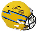 Kellen Winslow Signed Chargers AMP Alternate Series Riddell Full Size Speed Replica Helmet w/HOF'95 - WINREP301 - Kellen Winslow Signed Chargers AMP Alternate Series Riddell Full Size Speed Replica Helmet w/HOF'95 product image