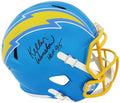 Kellen Winslow Signed Chargers FLASH Riddell Full Size Speed Replica Helmet w/HOF'95 - WINREP304 - Kellen Winslow Signed Chargers FLASH Riddell Full Size Speed Replica Helmet w/HOF'95 product image