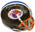 Henry Winkler Signed The Waterboy Mud Dogs Brown Schutt Full Size Replica Helmet w/Coach Klein - WINREP502 - Henry Winkler Signed The Waterboy Mud Dogs Brown Schutt Full Size Replica Helmet w/Coach Klein product image