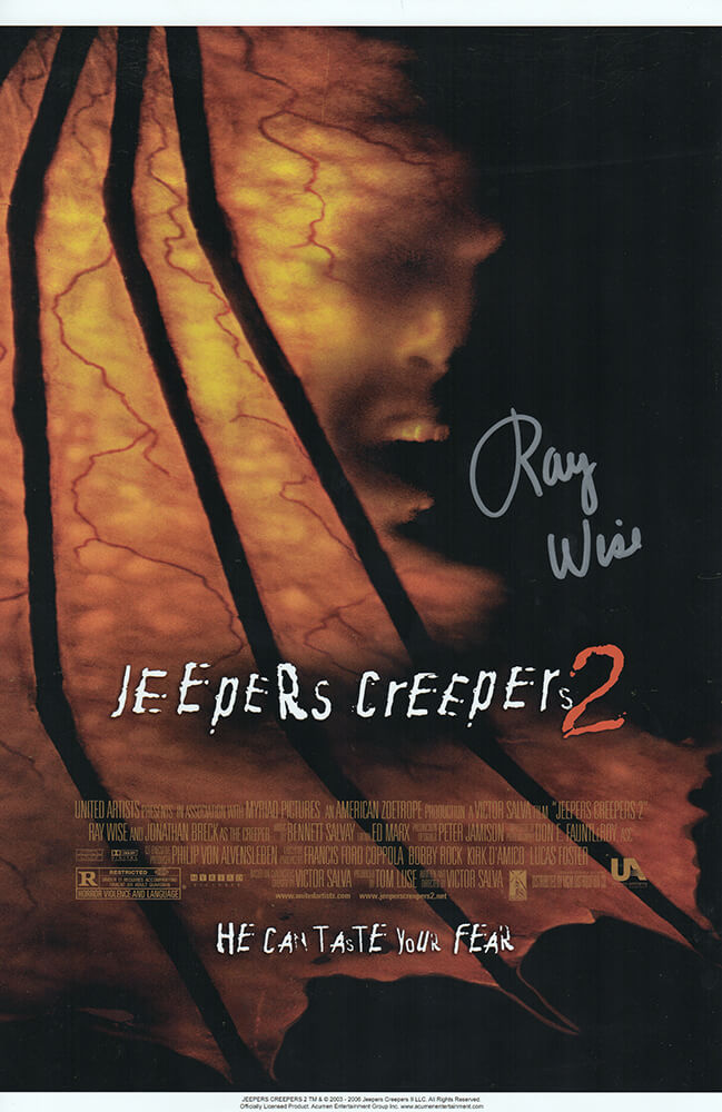 Ray Wise Signed Jeepers Creepers 2 11x17 Movie Poster - WISPST500 - Ray Wise Signed Jeepers Creepers 2 11x17 Movie Poster product image