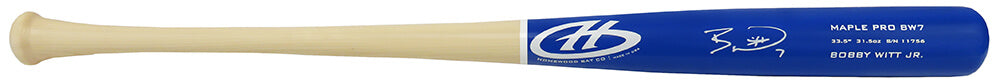 Bobby Witt Jr Signed Homewood Blue Game Model Baseball Bat - (Beckett) - WITBAT100 - Bobby Witt Jr Signed Homewood Blue Game Model Baseball Bat - (Beckett) product image