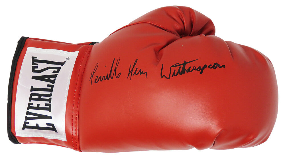 Tim Witherspoon Signed Everlast Red Boxing Glove w/Terrible - WITGLV500 - Tim Witherspoon Signed Everlast Red Boxing Glove w/Terrible product image