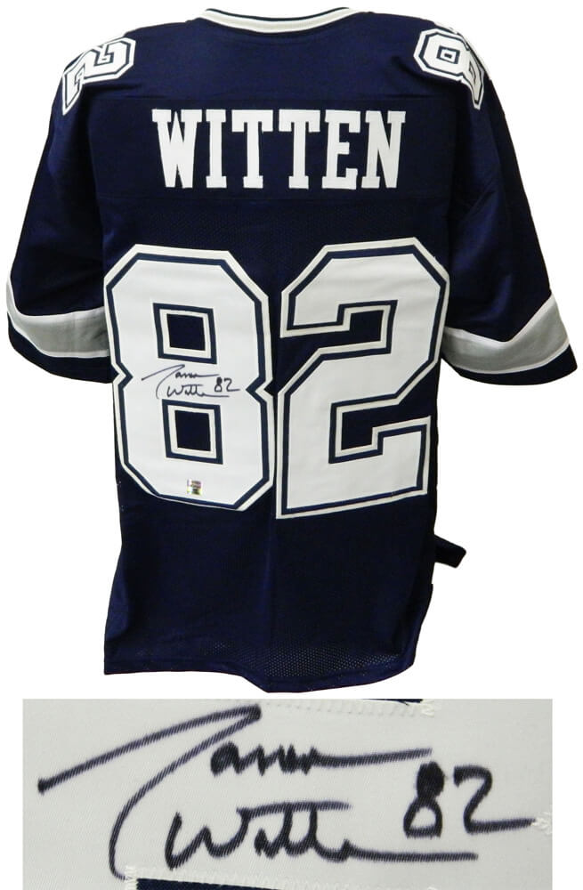 Jason Witten Signed Navy Custom Football Jersey - WITJRY300 - Jason Witten Signed Navy Custom Football Jersey product image