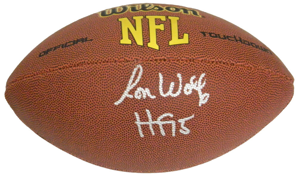 Ron Wolf Signed Wilson Touchdown NFL Full Size Football w/HF'15 - WOLFTB300 - Ron Wolf Signed Wilson Touchdown NFL Full Size Football w/HF'15 product image