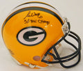 Ron Wolf Signed Green Bay Packers Riddell Mini Helmet w/SB XXXI Champs - WOLMIN301 - Ron Wolf Signed Green Bay Packers Riddell Mini Helmet w/SB XXXI Champs product image