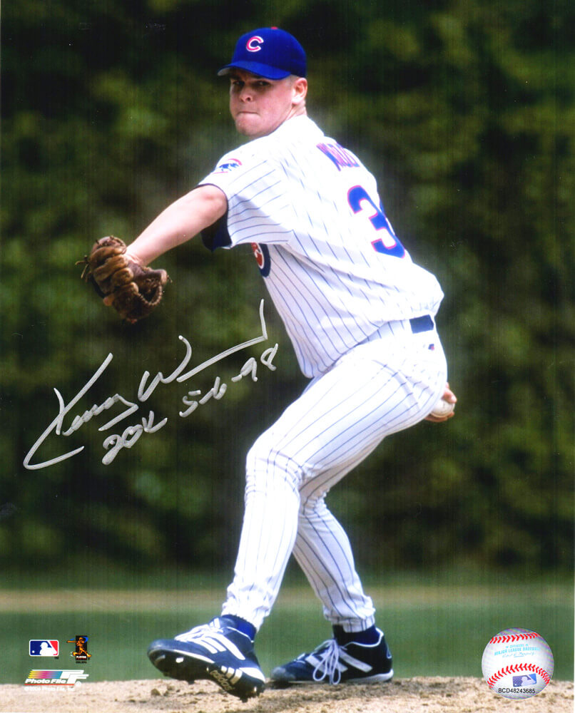 Kerry Wood Signed Chicago Cubs  20 K's Strikeout Game 8x10 Photo w/20K 5-6-98 - WOO08P104 - Kerry Wood Signed Chicago Cubs 20 K's Strikeout Game 8x10 Photo w/20K 5-6-98 product image