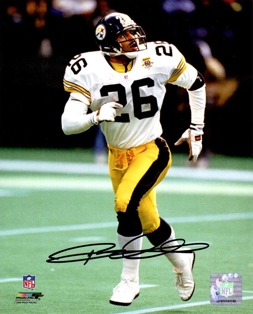 Rod Woodson Signed Pittsburgh Steelers Action 8x10 Photo - WOO08P301 - Rod Woodson Signed Pittsburgh Steelers Action 8x10 Photo product image