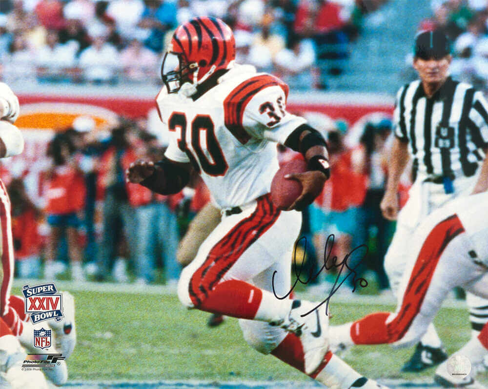 Icky Woods Signed Cincinnati Bengals Super Bowl XXIV Action 16x20 Photo - WOO16P315 - Icky Woods Signed Cincinnati Bengals Super Bowl XXIV Action 16x20 Photo product image