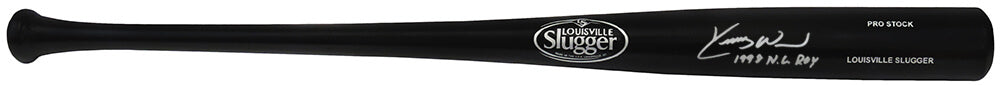 Kerry Wood Signed Louisville Slugger Pro Stock Black Baseball Bat w/1998 NL ROY - WOOBAT104 - Kerry Wood Signed Louisville Slugger Pro Stock Black Baseball Bat w/1998 NL ROY product image