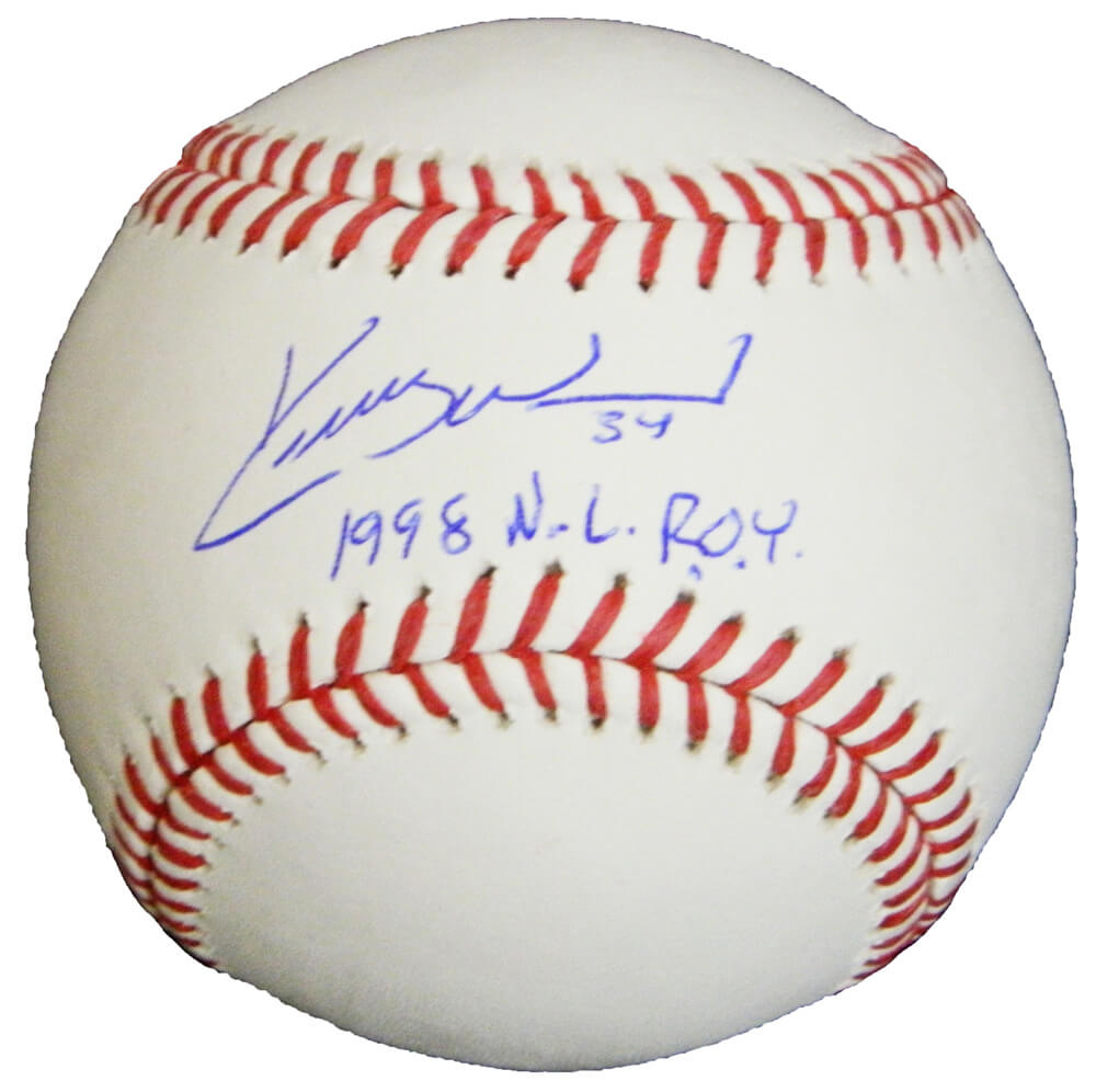 Kerry Wood Signed Rawlings Official MLB Baseball w/1998 NL ROY - WOOBSB102 - Kerry Wood Signed Rawlings Official MLB Baseball w/1998 NL ROY product image