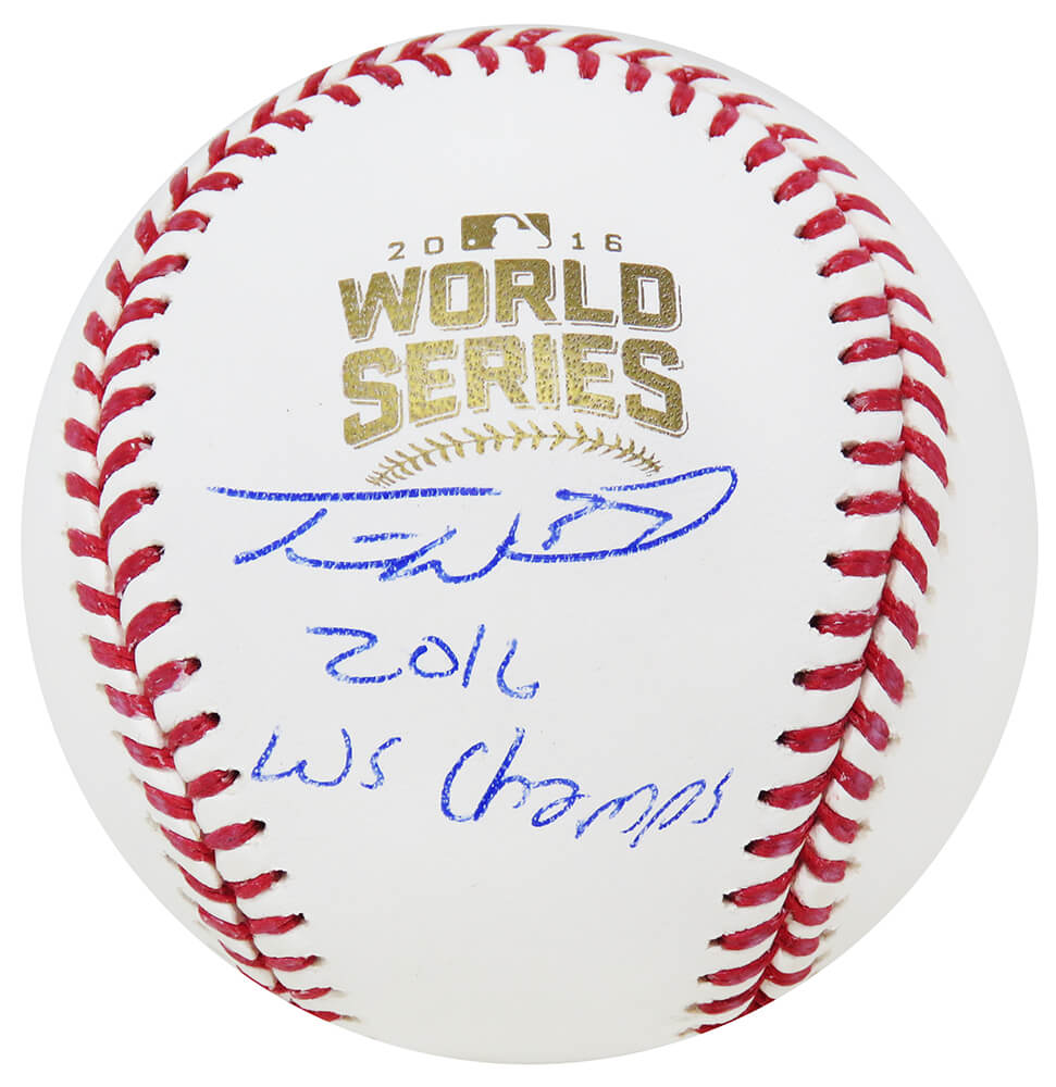 Travis Wood Signed Rawlings Official 2016 World Series Baseball w/2016 WS Champs - WOOBSB112 - Travis Wood Signed Rawlings Official 2016 World Series Baseball w/2016 WS Champs product image