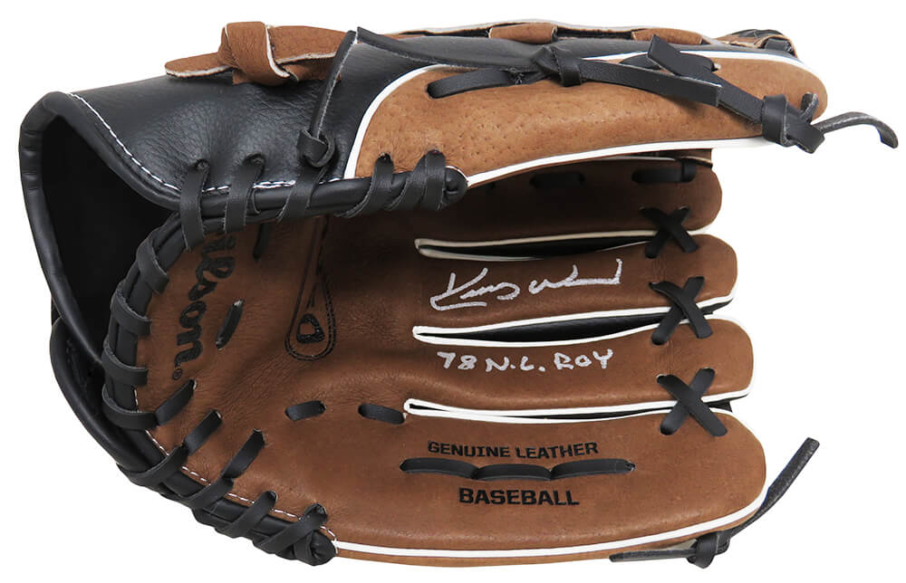 Kerry Wood Signed Wilson Black & Brown A350 Baseball Fielders Glove w/98 NL ROY - WOOGLV100 - Kerry Wood Signed Wilson Black & Brown A350 Baseball Fielders Glove w/98 NL ROY product image