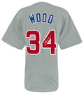 Kerry Wood Signed Grey Custom Baseball Jersey - WOOJRY101 - Kerry Wood Signed Grey Custom Baseball Jersey product image