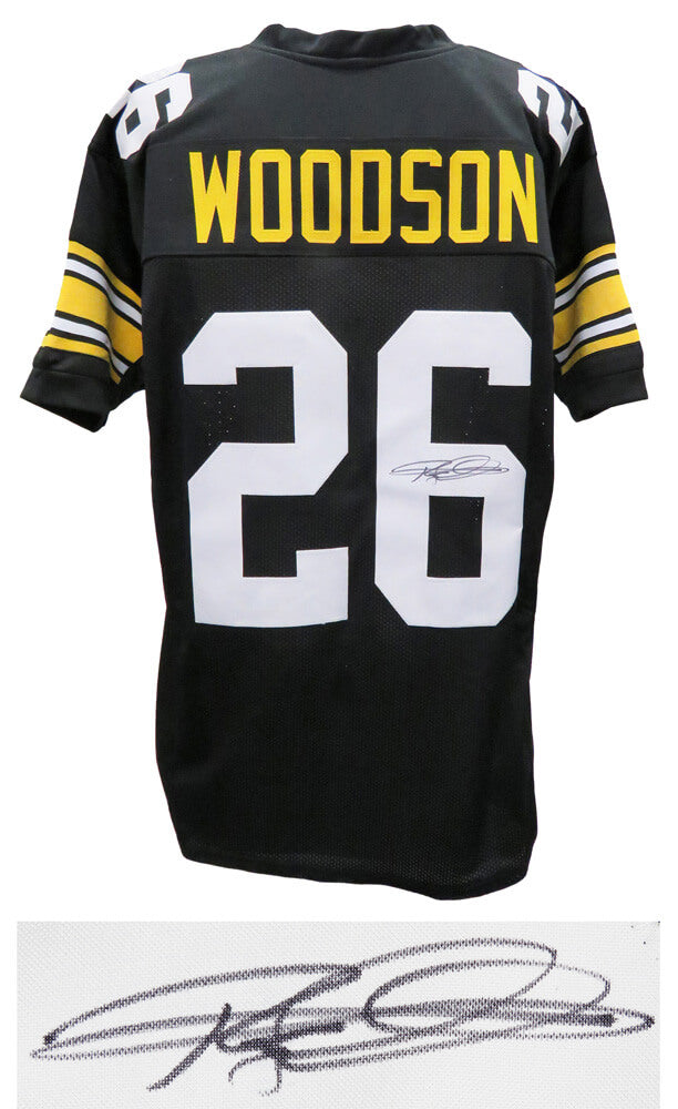 Rod Woodson Signed Black and Gold Custom Jersey - WOOJRY300 - Rod Woodson Signed Black and Gold Custom Jersey product image