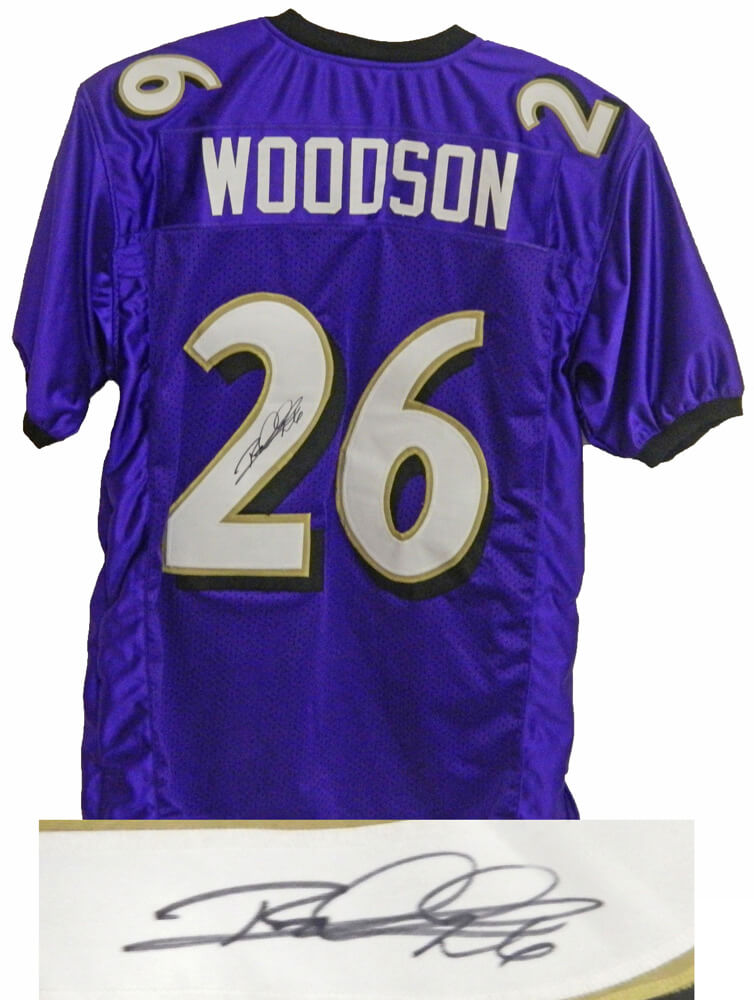 Rod Woodson Signed Purple Custom Jersey - WOOJRY301 - Rod Woodson Signed Purple Custom Jersey product image