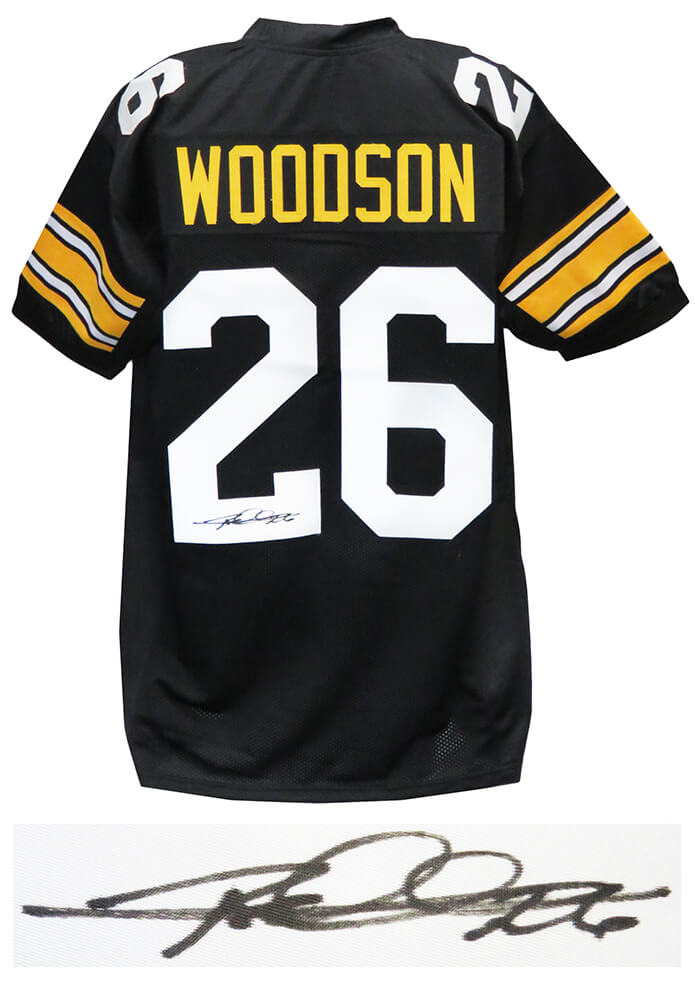 Rod Woodson Signed Black Custom Football Jersey - WOOJRY303 - Rod Woodson Signed Black Custom Football Jersey product image