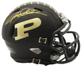 Rod Woodson Signed Purdue Boilermakers Black Riddell Speed Mini Helmet - WOOMIN303 - Rod Woodson Signed Purdue Boilermakers Black Riddell Speed Mini Helmet product image