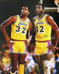 James Worthy Signed Los Angeles Lakers Standing With Magic Johnson 16x20 Photo - WOR16P200 - James Worthy Signed Los Angeles Lakers Standing With Magic Johnson 16x20 Photo product image
