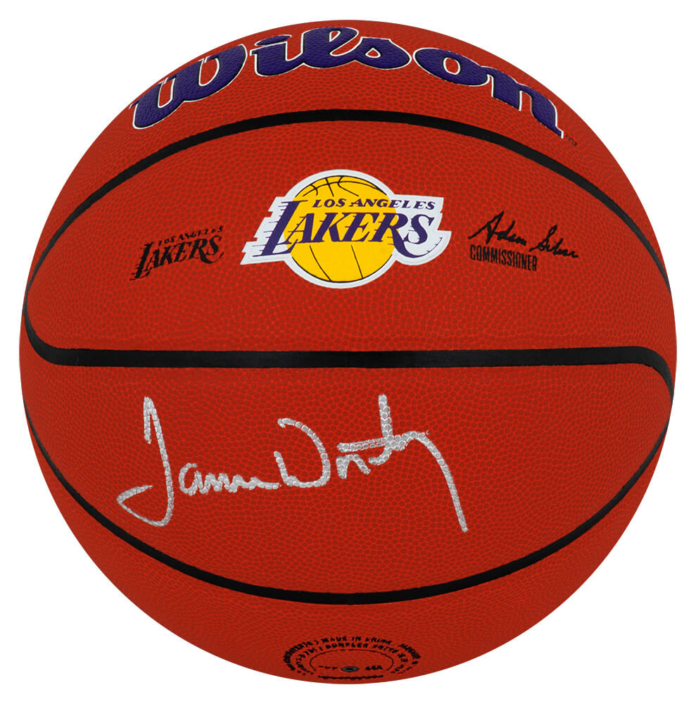 James Worthy Signed Wilson Los Angeles Lakers Logo NBA Basketball - WORBSK206 - James Worthy Signed Wilson Los Angeles Lakers Logo NBA Basketball product image